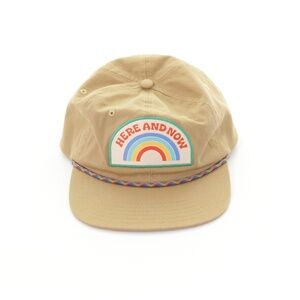 Here and Now Rainbow Patch Tan Cap